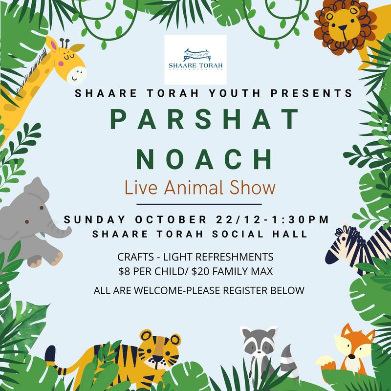 Banner Image for Parsha Noach Live Animal Show 
